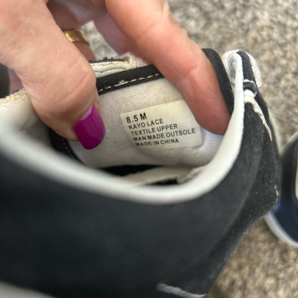 Hurley Men's Black Kayo Lace Canvas Sneakers size 8.5M - Picture 6 of 8